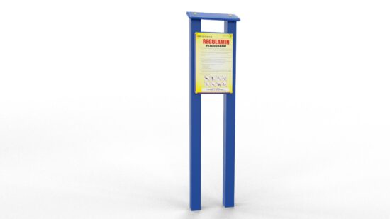 Tablica regulaminowa drewniana - obrazek 2