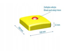 Nasadka na belkę kwadratową 100x100 mm
