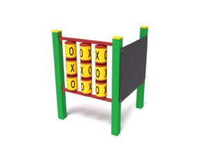 Panel edukacyjny kółko-krzyżyk i tablica do rysowania kredą